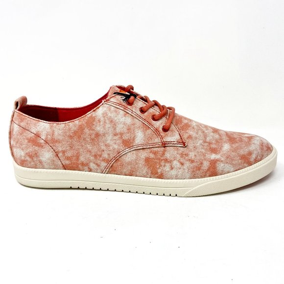 Clae Ellington Textile Fire Tie Dye Canvas Mens Premium Casual Sneakers - Picture 1 of 5